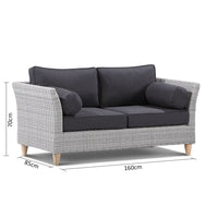 Carolina 2 Seater Outdoor Lounge