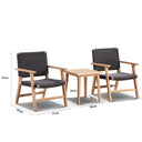 Hamilton Teak Timber and Wicker Patio Setting