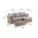 Coco Chaise Lounge with Sunbrella® cushions