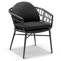 Moana Outdoor Wicker and Aluminium Dining Chair