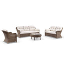 Plantation Outdoor Wicker 3+2+1+1 Seater Lounge Set with Coffee Table