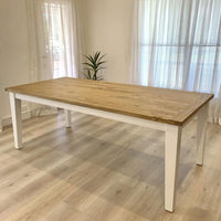 Leura Belle Rustic Rectangle 210cm x 100cm Indoor Timber Dining Table