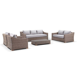 Retreat 3+2+1+1 Seater Lounge Setting with Coco Coffee Table