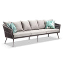 Herman Outdoor 3 Seater Rope and Aluminium Lounge