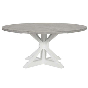 New Haven Large Indoor 2m Round Timber Dining Table