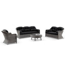 Plantation Outdoor Wicker 3+2+1 Seater Lounge Set with Coffee Table