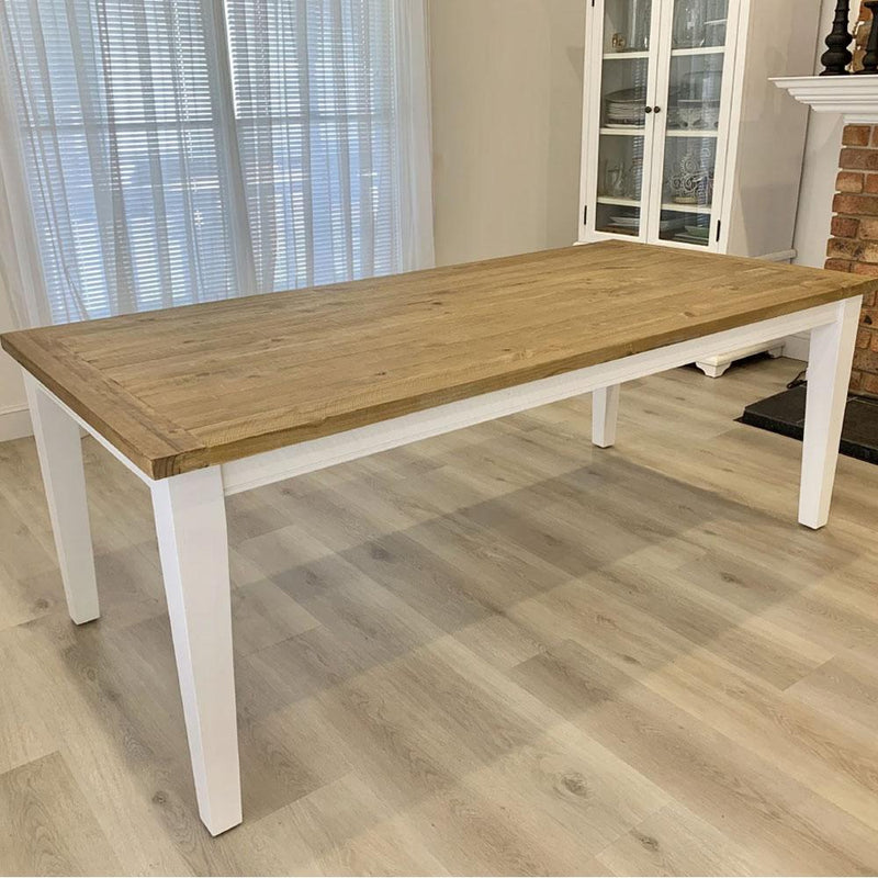 Leura Belle Rustic Rectangle 210cm x 100cm Indoor Timber Dining Table