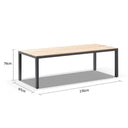 Tuscany 8 Seater Teak and Aluminium Dining Table