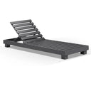 Santorini Aluminium Sun Lounge Set in White with Sunbrella® cushions