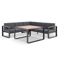 Georgia Outdoor Dining and Lounge Setting with Benches
