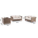 Carolina 2+2+1 - Outdoor Rattan Wicker Sofa Set