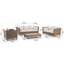 Carolina 3+2+1 with coffee table - Outdoor Rattan Wicker Sofa Set