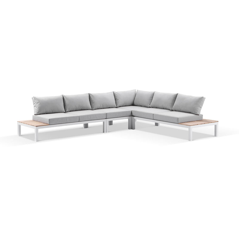 Nova Outdoor Aluminium Lounge and Dining Setting with Single Modular