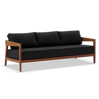 Bronte 3+1+1 Outdoor Teak Look Aluminium Lounge Setting with Coffee Table
