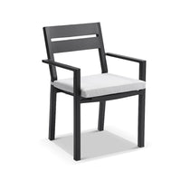 Santorini 6 Seater Outdoor Rectangle Aluminium Dining Table and Chairs Setting