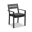 Santorini 6 Seater Outdoor Rectangle Aluminium Dining Table and Chairs Setting