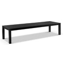 Santorini 12 Seater Outdoor Rectangle Aluminium Dining Table and Chairs setting