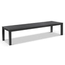 Santorini 12 Seater Outdoor Rectangle Aluminium Dining Table and Chairs setting