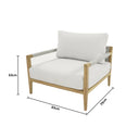 Allora 1 Seater Timber and Rope Armchair Lounge
