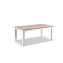 Balmoral 1.8m Teak Top Aluminium Table with 2 Bench Seats