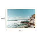 Bronte Rockpool 140cm x 100cm Canvas Print