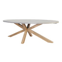 Tamarama Oval Outdoor Concrete Look Dining Table