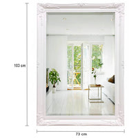 Cora Decorative 103cm x 73cm Mirror in White
