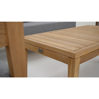 Caledonia 2+1+1 Outdoor Teak Timber Lounge Setting with Coffee Table