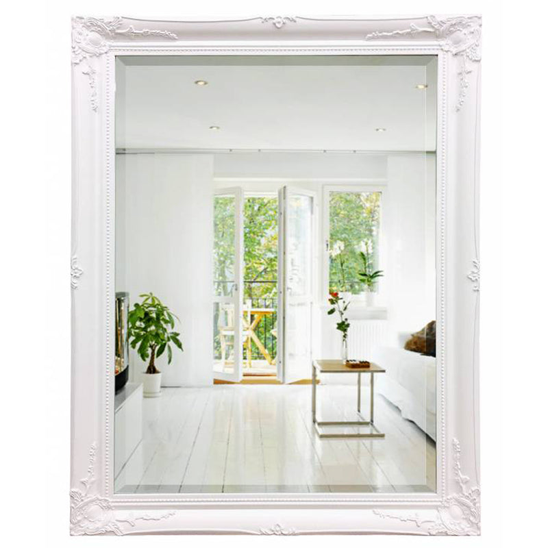 Cora Decorative 103cm x 73cm Mirror in White