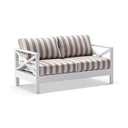 Kansas 2 seater Outdoor Aluminium Lounge in Sunbrella