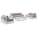 Kansas 3+2+1+1 seater Outdoor Aluminium Lounge Set with Coffee Table in Sunbrella