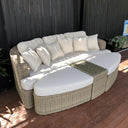 Noosa - In Half Round Wicker - 4 Pc Day Bed