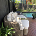 Noosa - In Half Round Wicker - 4 Pc Day Bed