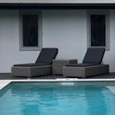 Breeze Sun Lounge Set in Half Round wicker