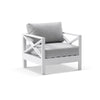 Kansas 2+1+1 seater Outdoor Aluminium Lounge Set with Coffee Table