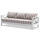 Kansas 3 seater Outdoor Aluminium Lounge in Sunbrella