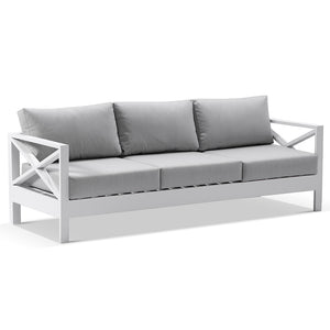 Kansas 3+2+1+1 seater Outdoor Aluminium Lounge Set with Coffee Table