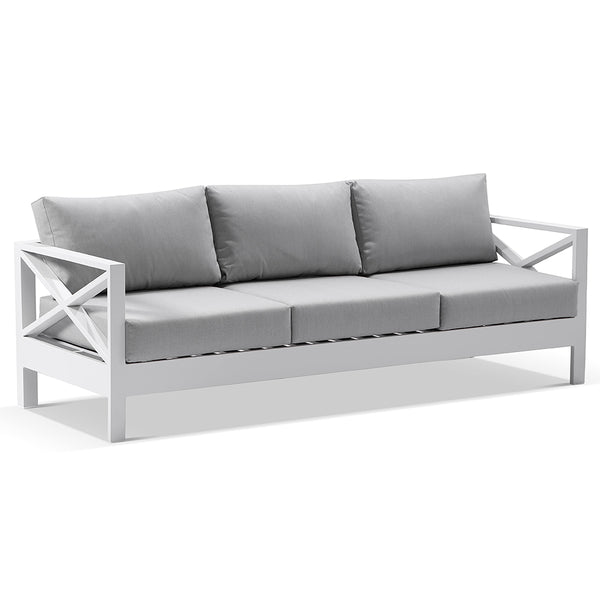 Kansas 3+2+1 seater Outdoor Aluminium Lounge Set with Coffee Table