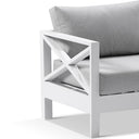Kansas 1 seater Outdoor Aluminium Lounge Arm Chair
