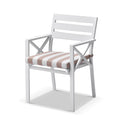 Balmoral 3.55m Teak Top Aluminium Table with 12 Kansas Dining Chairs with Sunbrella Cushions