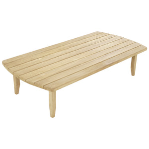 Lita Outdoor 3+1+1 Teak Timber and Rope Lounge with Coffee Table