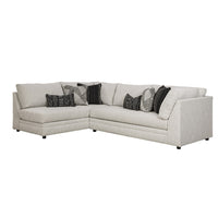 Mia Indoor Corner Fabric Sofa with Storage Ottoman