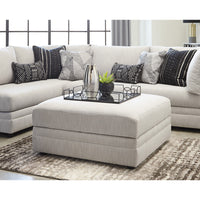 Mia Indoor Corner Fabric Sofa with Storage Ottoman