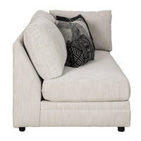 Mia Indoor Corner Fabric Sofa with Storage Ottoman