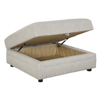 Mia Indoor Corner Fabric Sofa with Storage Ottoman