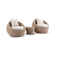 Newport 2+1+1 Outdoor Wicker Lounge with Tables Set