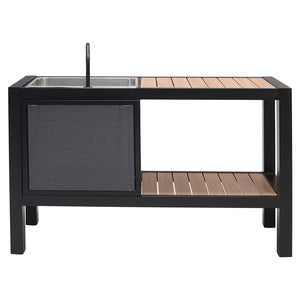 Portsea Outdoor Portable Kitchen Island Bench With Sink