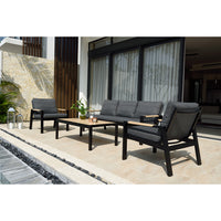 Coogee Outdoor 3+1+1 Lounge Setting with Coffee Table