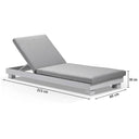 Santorini Aluminium Sun Lounge Set in White