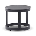 Hugo Outdoor Round Ceramic and Aluminium Coffee Table Set